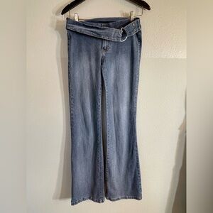 Nissi Blue Flare Wide Leg Jeans y2k size 7